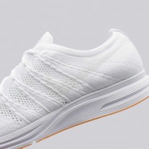 mens white flyknit trainers